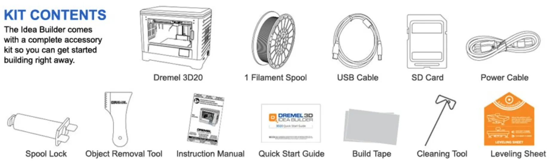 dremel what comes with