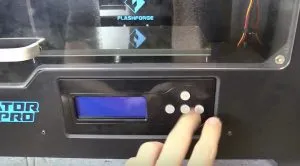 flashforge buttons