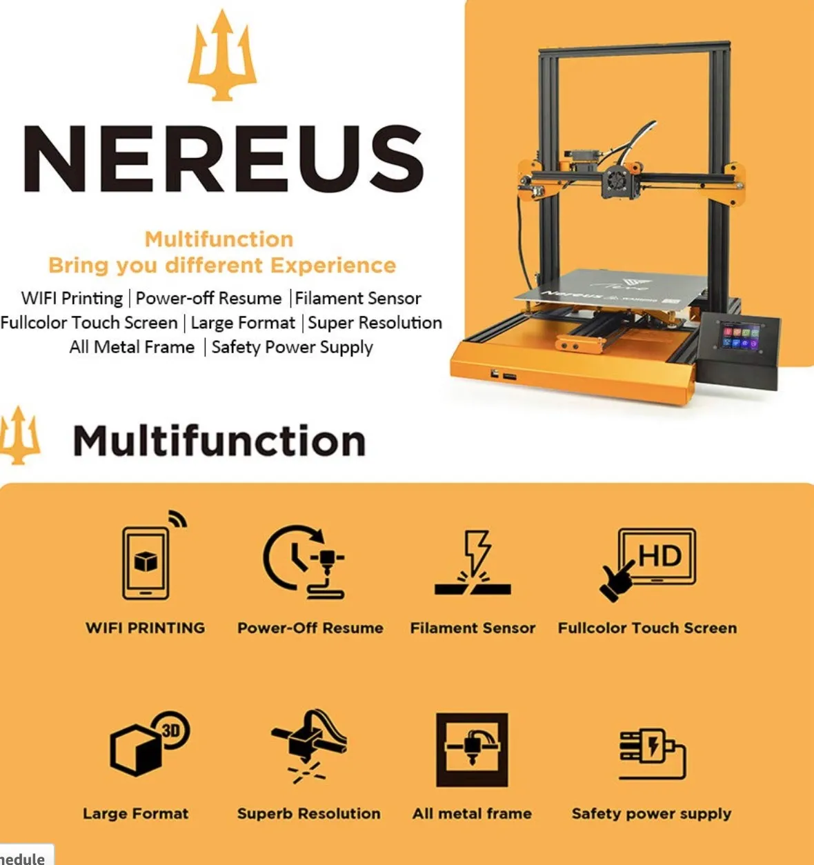 tevo nereus wifi 3d printer review touchscreen